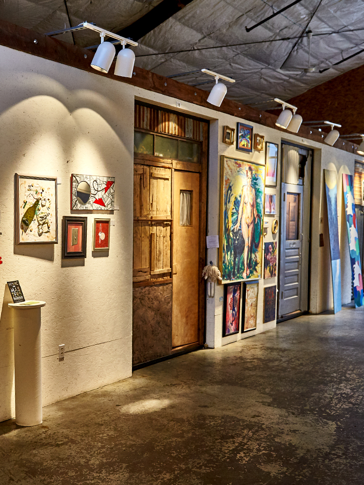 View of different art offered at First Fridays